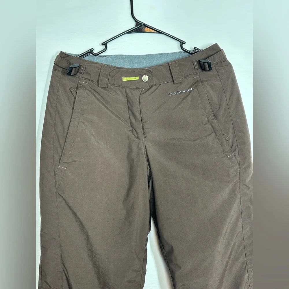 #2697 Columbia Youth Convert Ski Snowboard Snow Pants Size 14/16 Brown